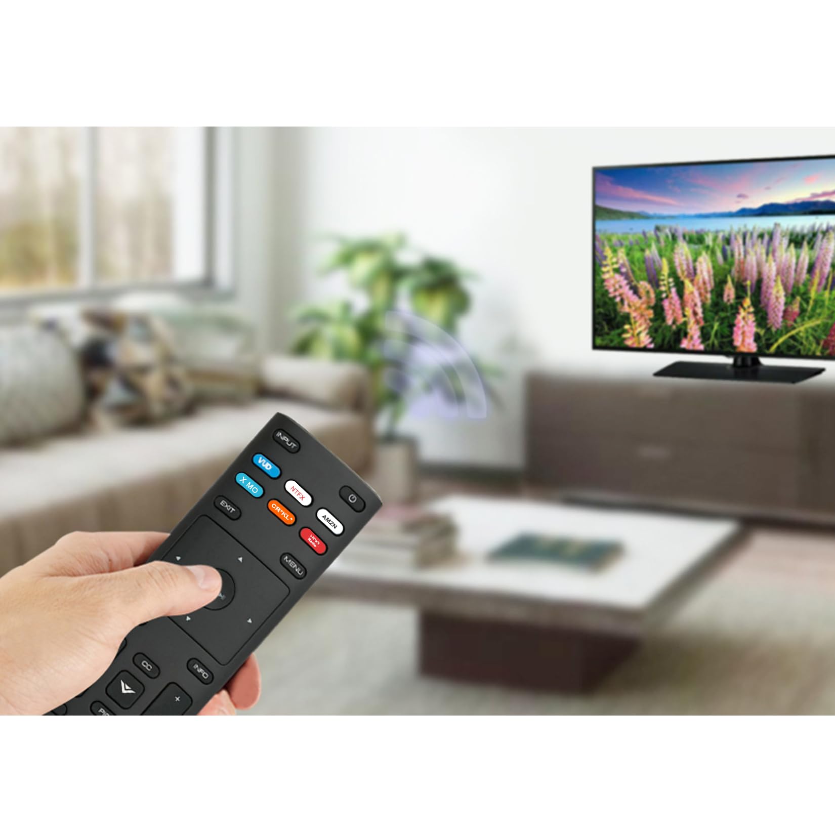 Amazon | 汎用交換用リモコン Vizio LCD LED スマートテレビ用 Netflix